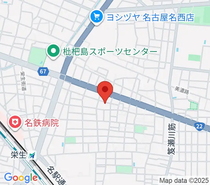 厚生会館保育園 ヤマハミュージックの地図