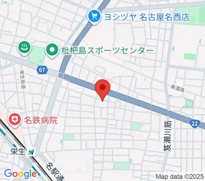 厚生会館保育園 ヤマハミュージックの地図