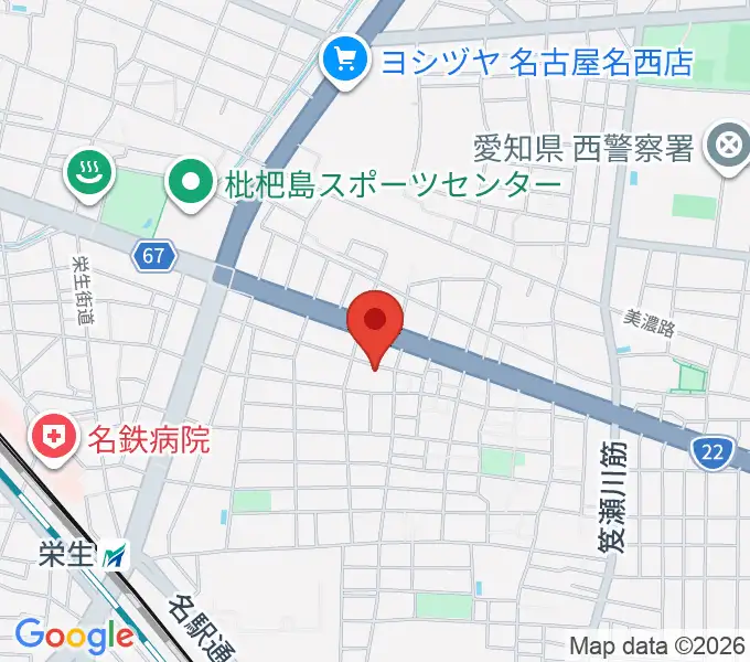 厚生会館保育園 ヤマハミュージックの地図