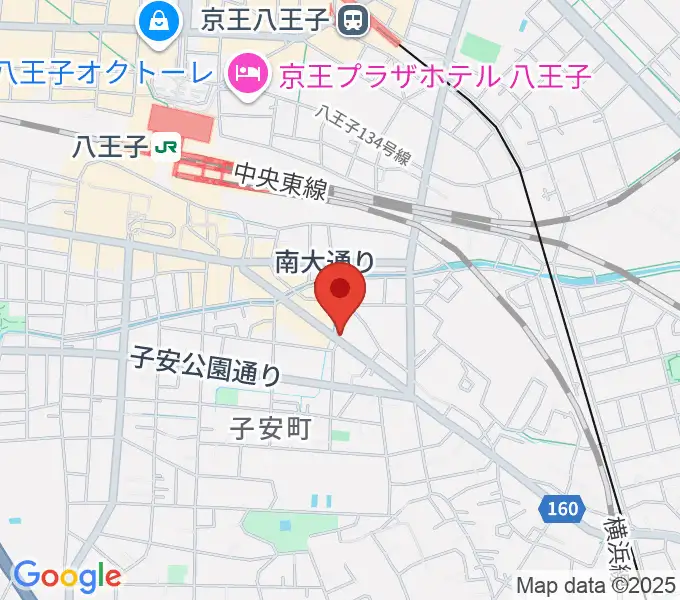 柴田ギタースクールの地図