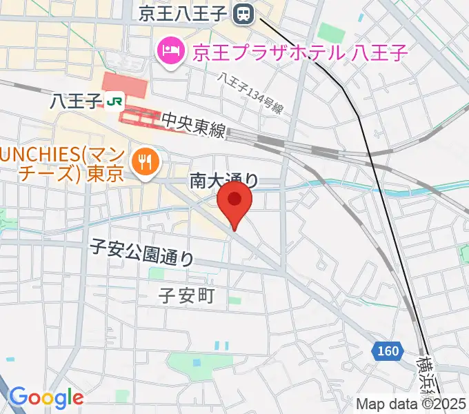 柴田ギタースクールの地図