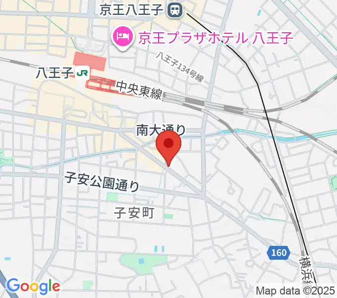 柴田ギタースクールの地図