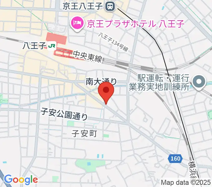 柴田ギタースクールの地図