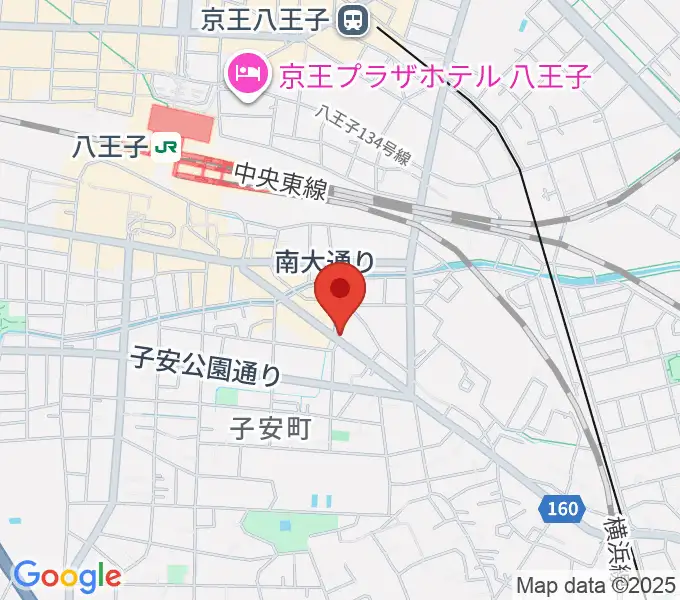 柴田ギタースクールの地図