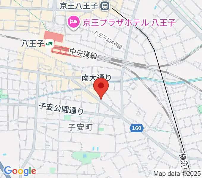 柴田ギタースクールの地図