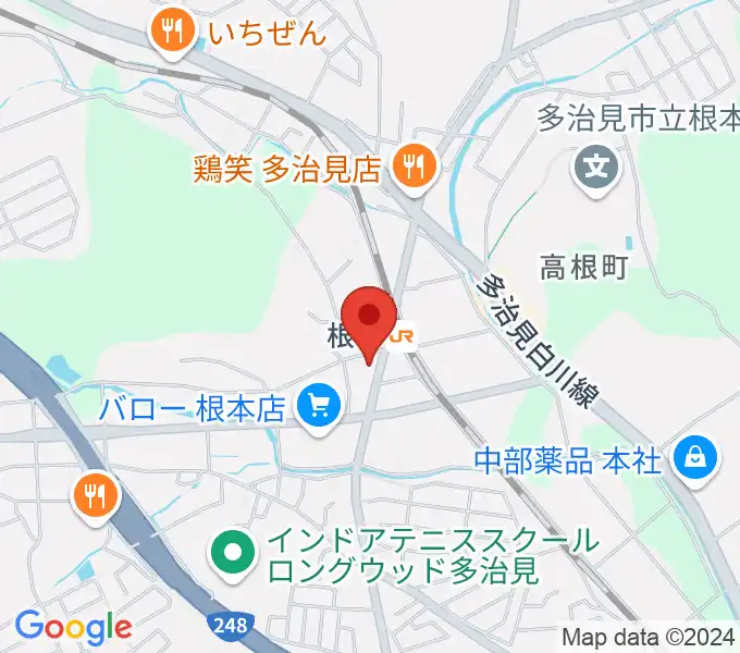 ミューズイワマ 根本店の地図