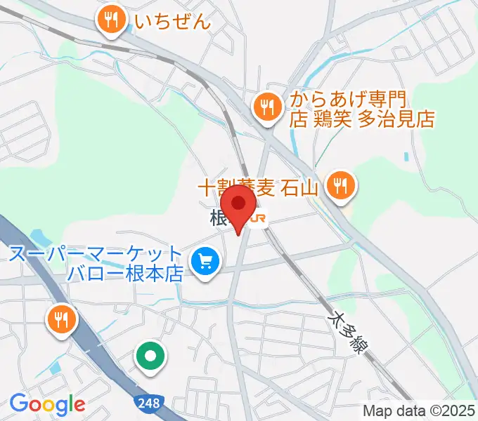 ミューズイワマ 根本店の地図