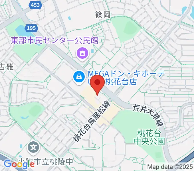 ピアーレ音楽センター ヤマハミュージックの地図