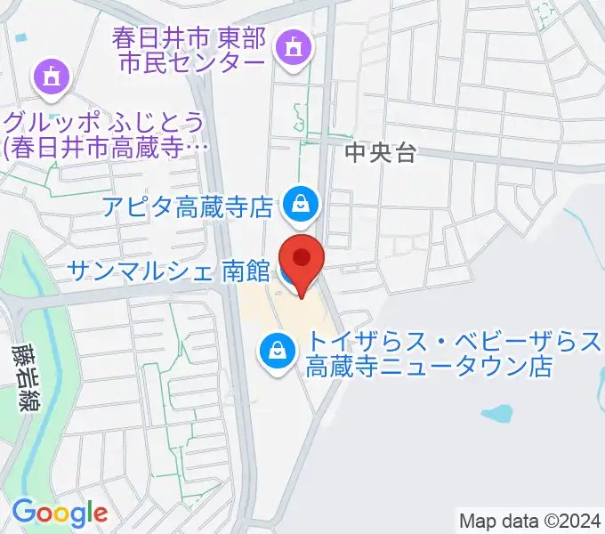 サンマルシェセンター ヤマハミュージックの地図