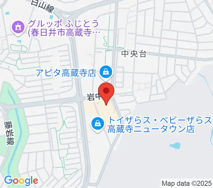 サンマルシェセンター ヤマハミュージックの地図