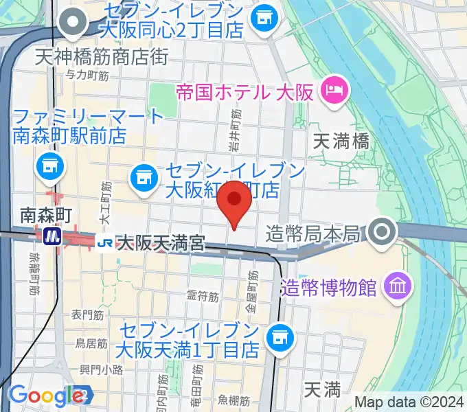 フレット楽器ヤマサキの地図