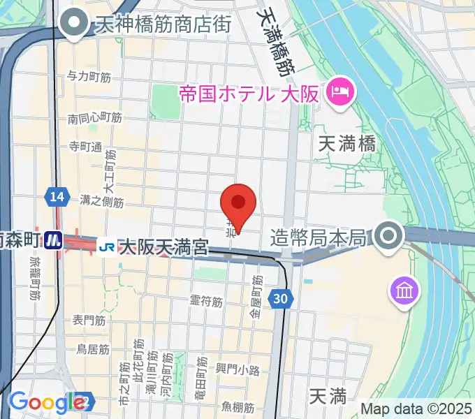 フレット楽器ヤマサキの地図