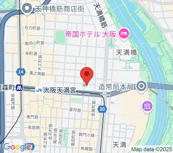 フレット楽器ヤマサキの地図