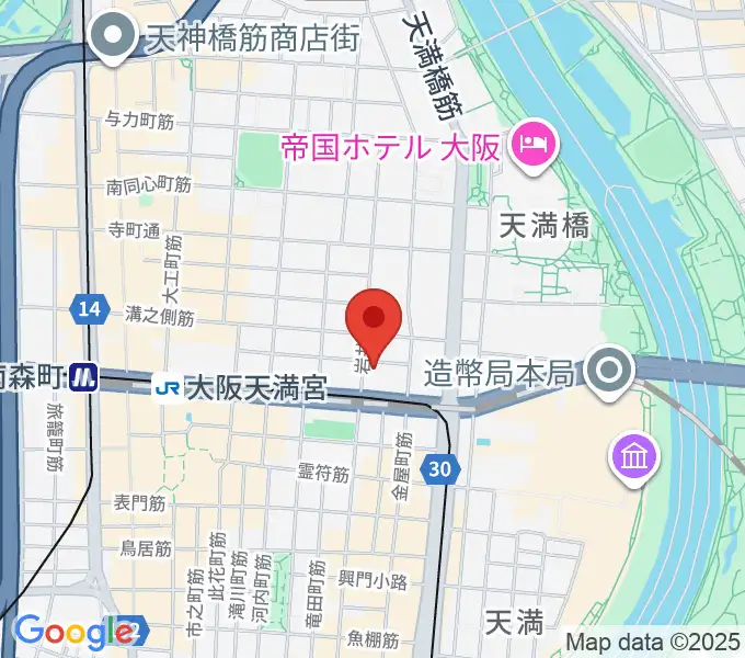 フレット楽器ヤマサキの地図