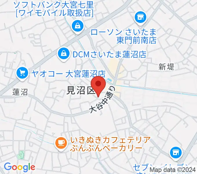 あらかわ音楽教室 七里スタジオの地図