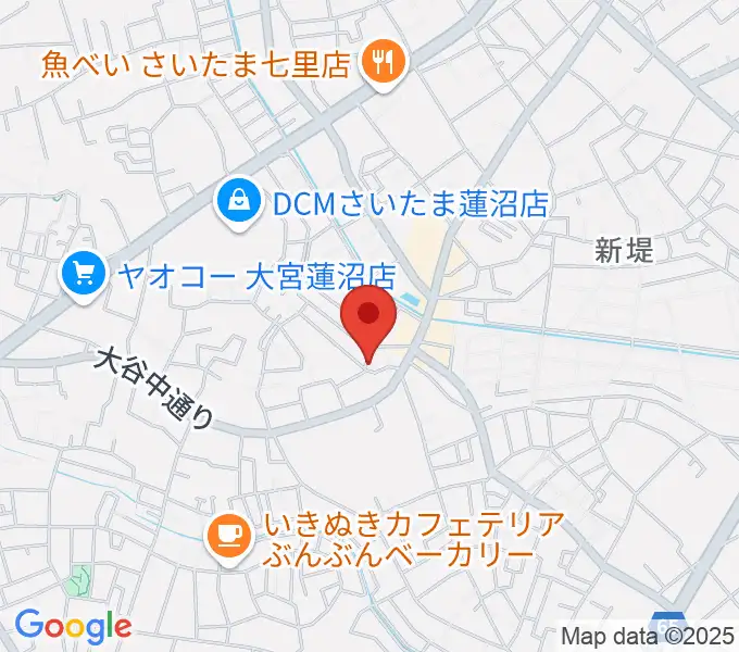 あらかわ音楽教室 七里スタジオの地図