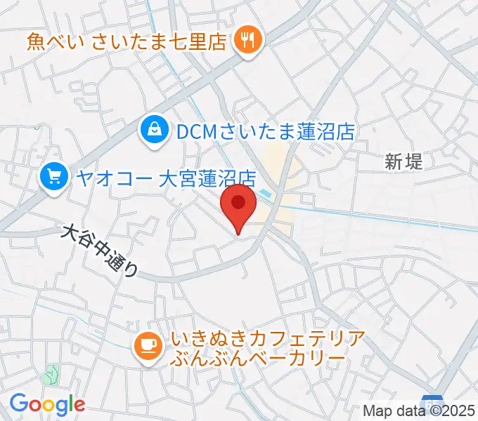 あらかわ音楽教室 七里スタジオの地図