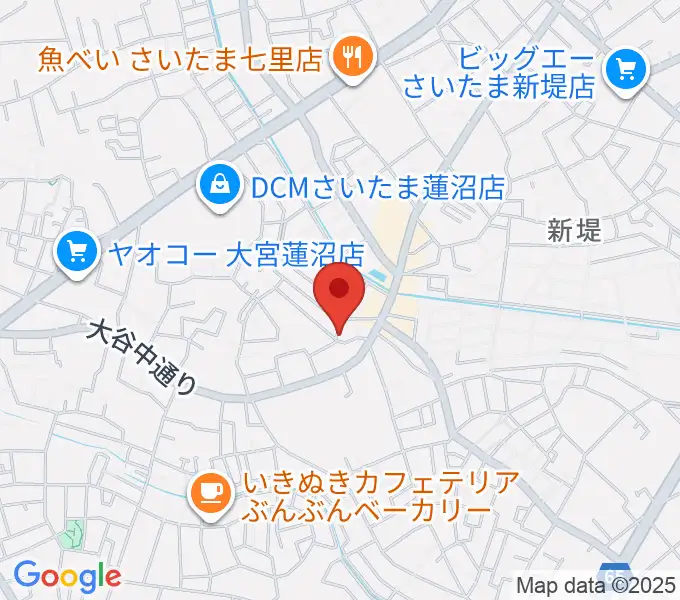 あらかわ音楽教室 七里スタジオの地図