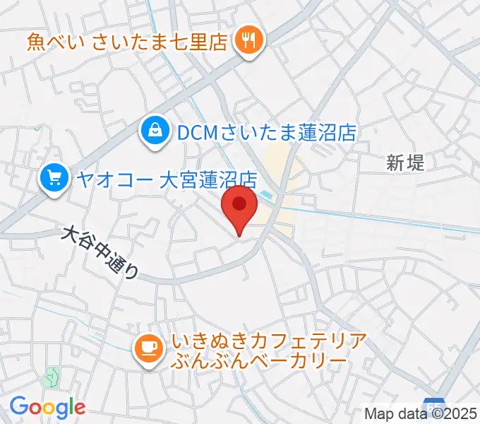 あらかわ音楽教室 七里スタジオの地図
