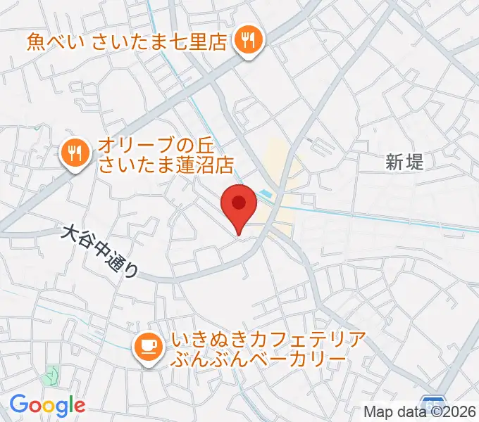 あらかわ音楽教室 七里スタジオの地図