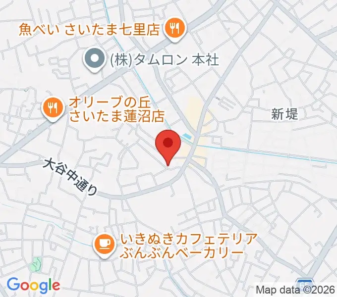 あらかわ音楽教室 七里スタジオの地図