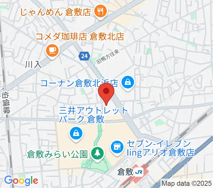 伊丹典子マンドリンアカデミア教室の地図