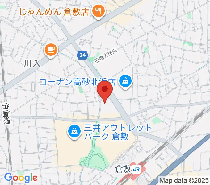 伊丹典子マンドリン教室の地図