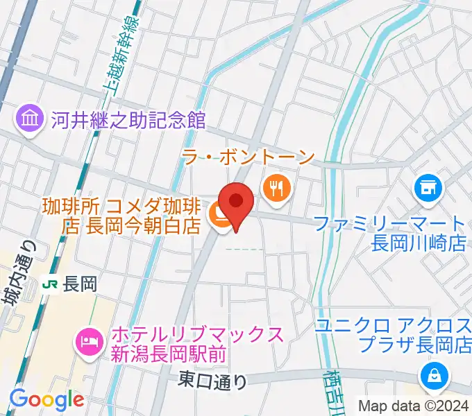 わたじん楽器 長岡店　の地図