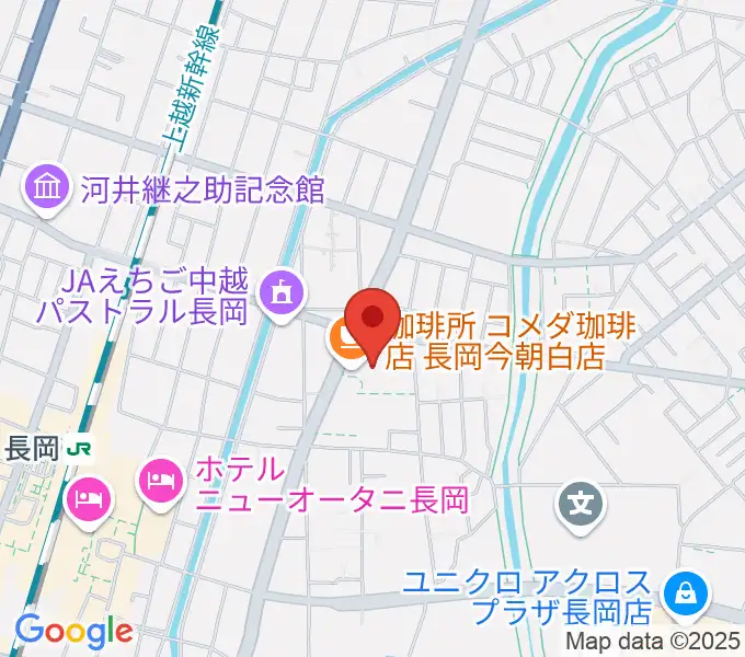 わたじん楽器 長岡店　の地図