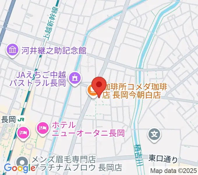 わたじん楽器 長岡店　の地図