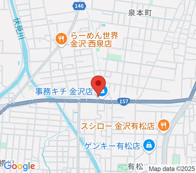 開進堂楽器 MPC金沢の地図