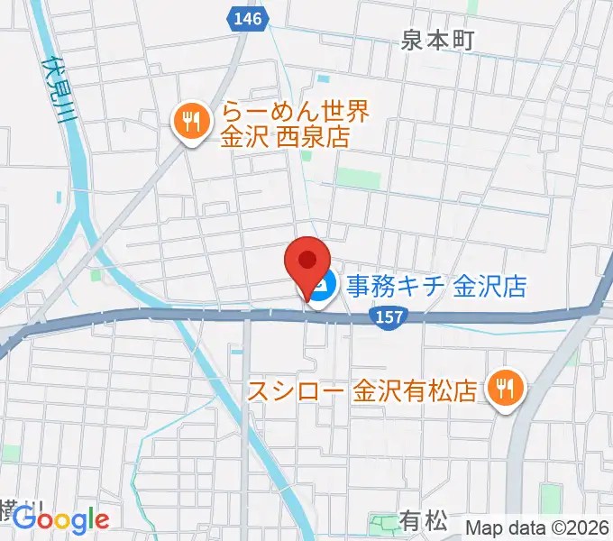 開進堂楽器 MPC金沢の地図