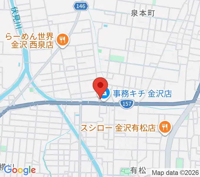 開進堂楽器 MPC金沢の地図