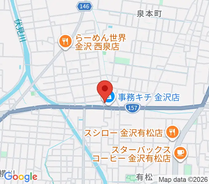 開進堂楽器 MPC金沢の地図