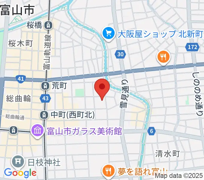 MPC富山の地図