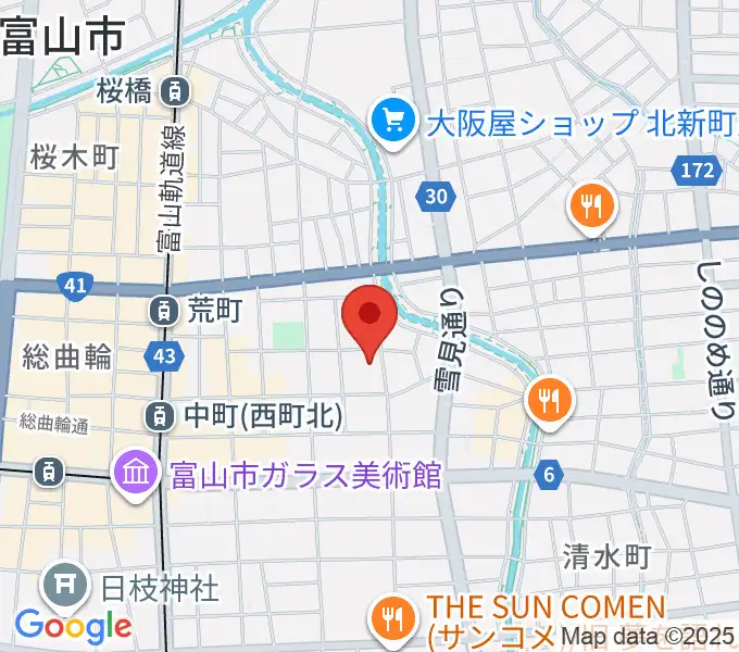 MPC富山の地図