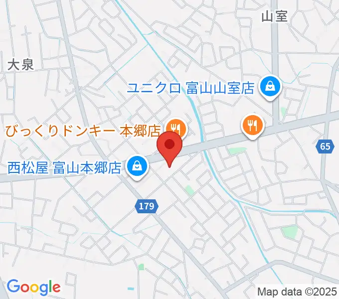 開進堂楽器 MPC富山南の地図