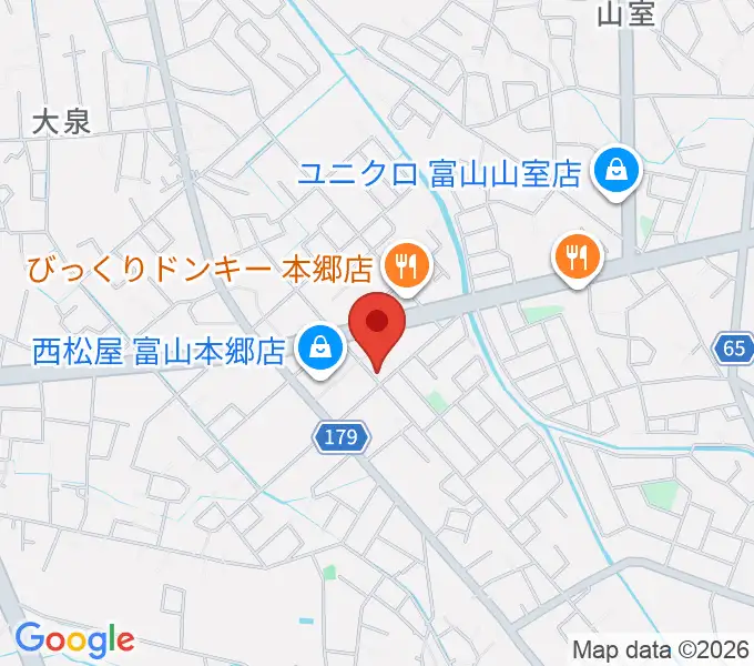 開進堂楽器 MPC富山南の地図