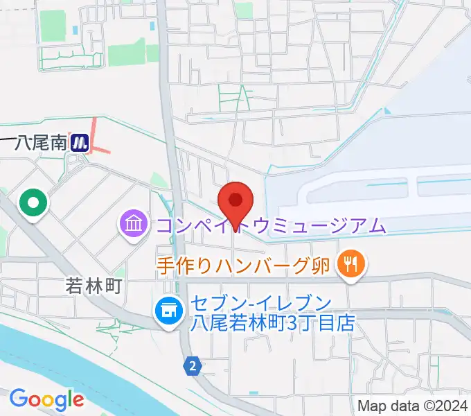 丸岡太鼓店の地図