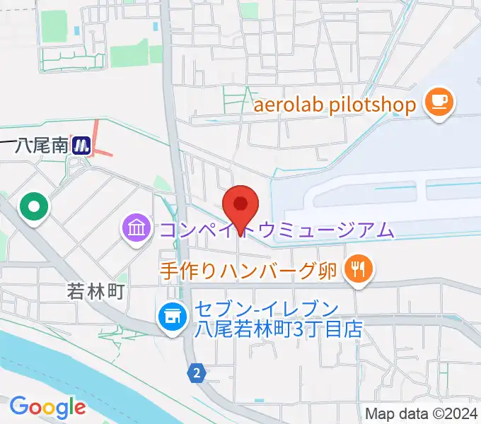 丸岡太鼓店の地図