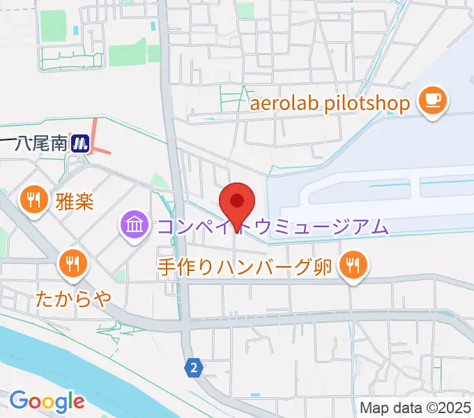 丸岡太鼓店の地図