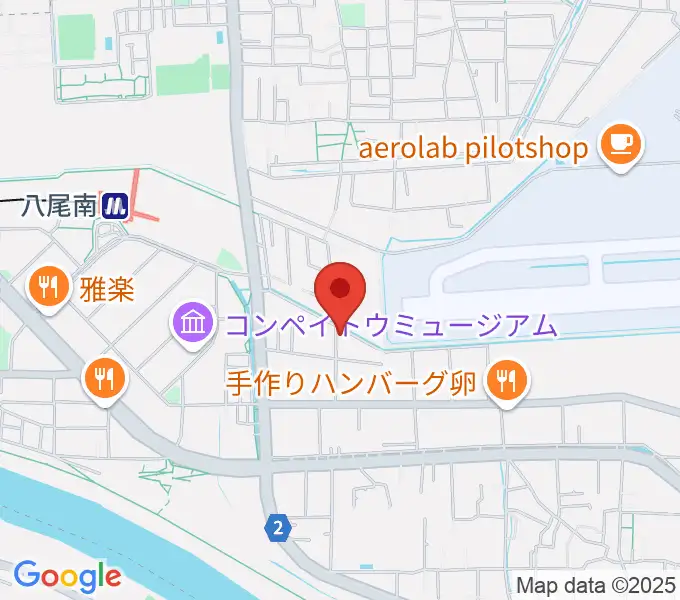 丸岡太鼓店の地図