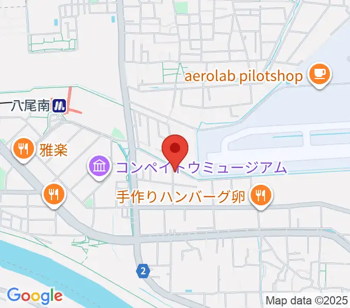 丸岡太鼓店の地図
