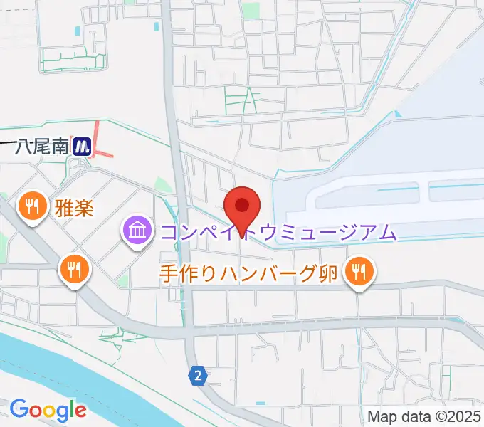 丸岡太鼓店の地図