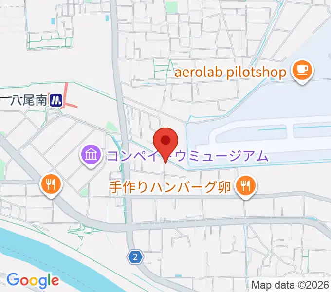丸岡太鼓店の地図