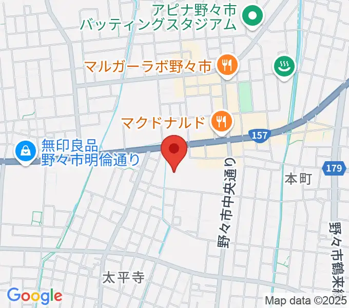 野々市市文化会館フォルテの地図