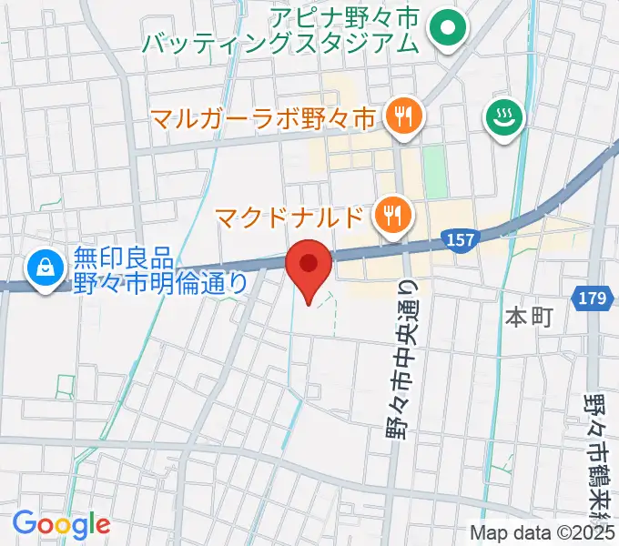 野々市市文化会館フォルテの地図