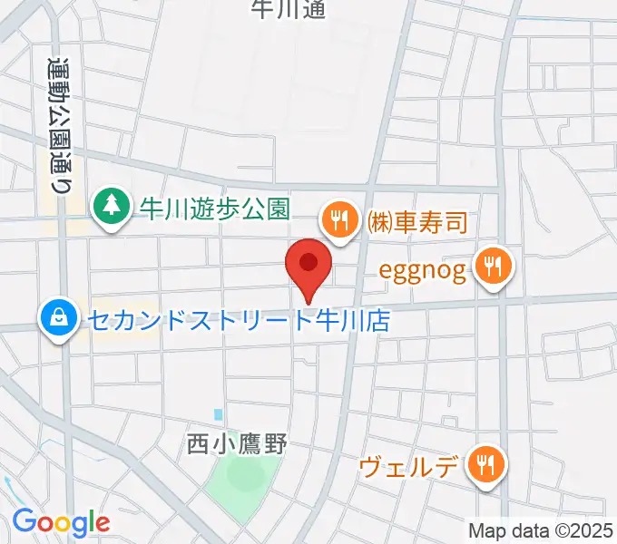 オリエント楽器 ヤマハ牛川センターの地図