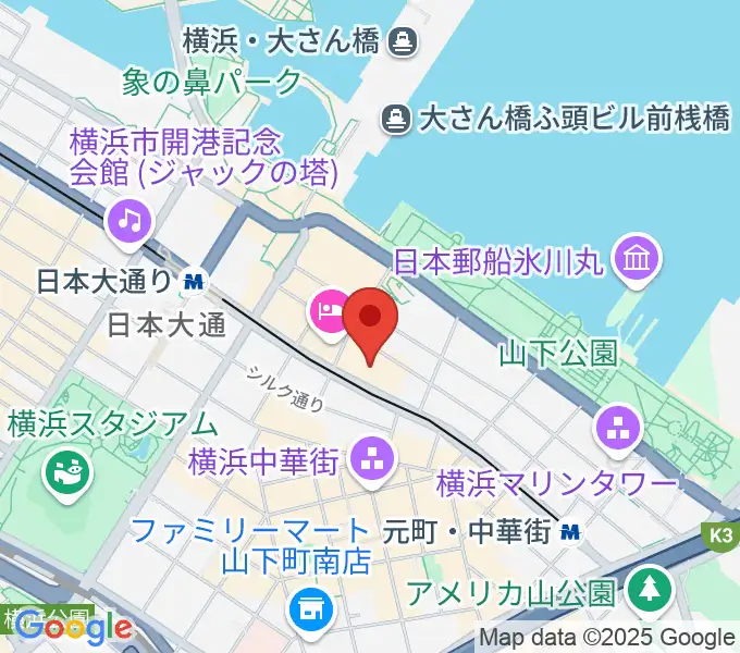 KAAT神奈川芸術劇場の地図
