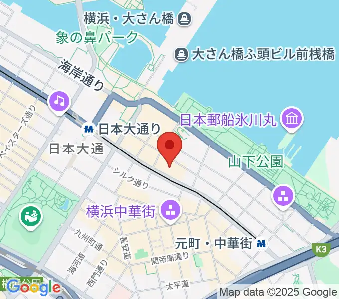 KAAT神奈川芸術劇場の地図